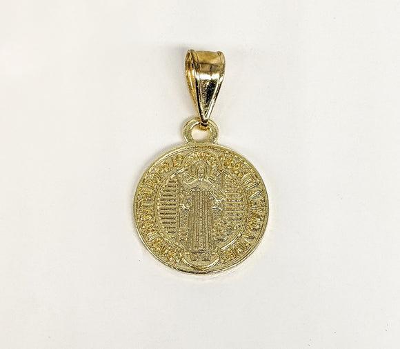 Plated Saint Benedict Pendant*