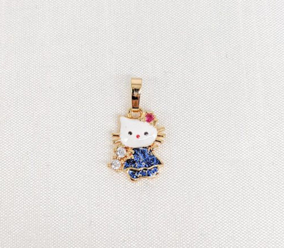 Plated Cat Pendant