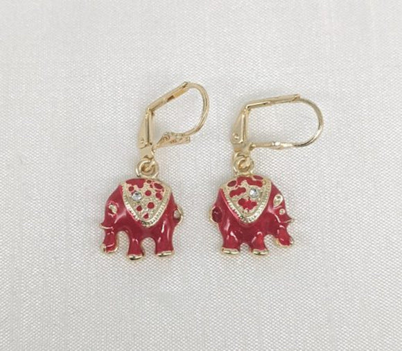 Plated Elephant Earring