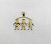 Plated Three Boys Pendant