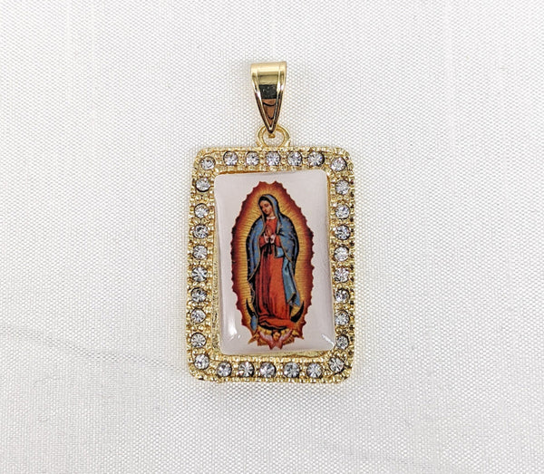 Plated Virgin Mary Pendant