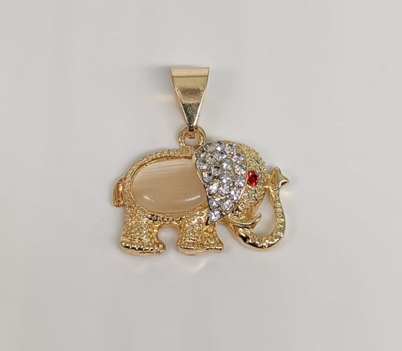 Plated Elephant Pendant