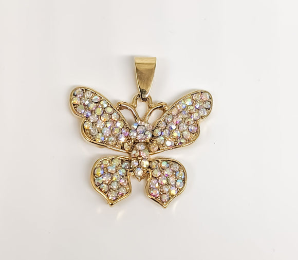 Plated Butterfly Pendant