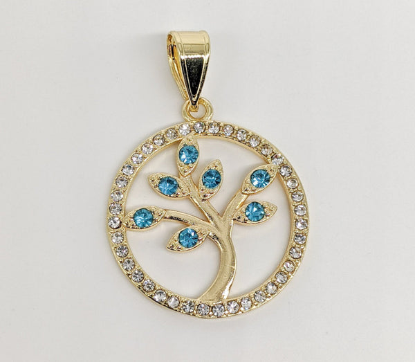 Plated Tree of Life Pendant