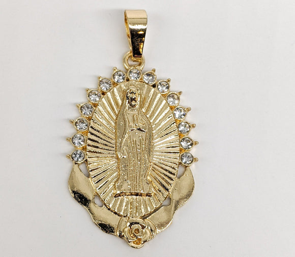 Plated Virgin Mary Pendant