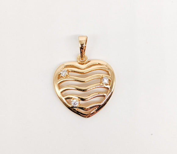 Plated Heart Pendant*