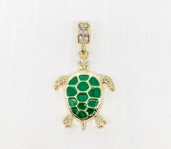 Plated Turtle Pendant*