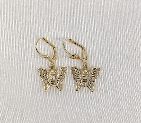 Plated Butterfly Earring