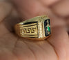 Plated Multicolor Saint Jude Men Adjustable Ring