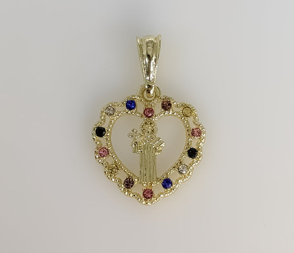 Plated Saint Benedict Pendant