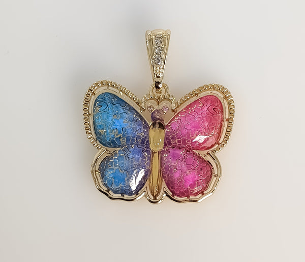 Plated Butterfly Pendant