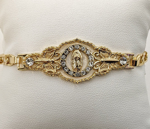 Plated Virgin Mary Bracelet