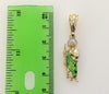 Plated Dainty Multicolor Saint Jude 3mm Figaro Chain Necklace