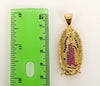 Plated Virgin Mary 4mm Rope/Braided Chain Necklace