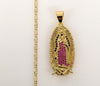 Plated Virgin Mary 2mm Star Solid Chain Necklace*