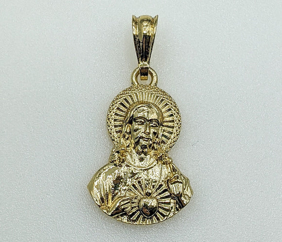 Plated Sacred Heart of Jesus Pendant