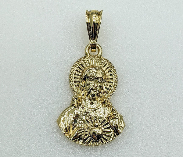 Plated Sacred Heart of Jesus Pendant