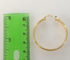 Plated 37mm Hoop Earring