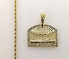 Plated The Last Supper 2mm Rope/Braided Chain Necklace