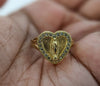 Plated Virgin Mary Heart Ring*