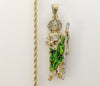 Plated Multicolor Saint Jude 3mm Rope/Braided Chain Necklace