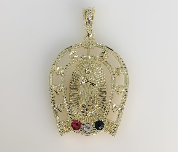 Plated Virgin Mary Pendant