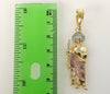 Plated Medium Tri-Color Saint Jude Thaddaeus Pendant