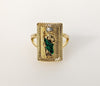 Plated Multicolor Saint Jude Ring