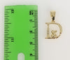 Plated Letter Initial "D" Pendant