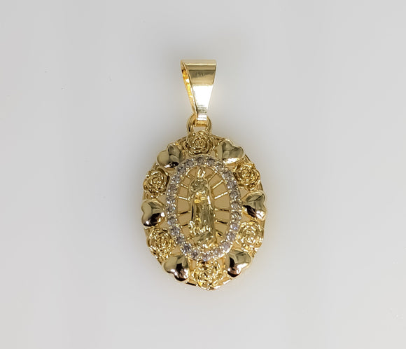 Plated Dainty Virgin Mary Pendant