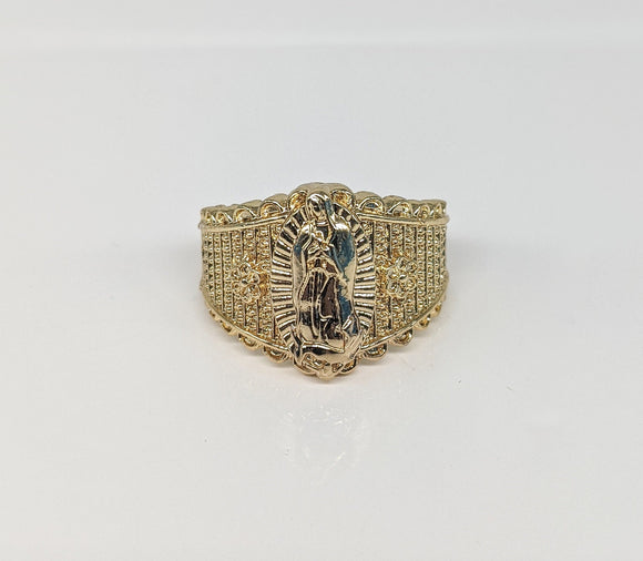 Plated Virgin of Guadalupe Ring