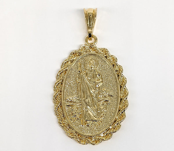 Plated Saint Jude Thaddaeus Pendant