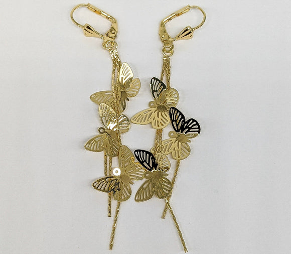 Plated Butterfly Earring