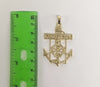 Plated Medium Anchor with Cross Pendant