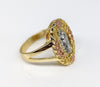 Plated Tri-Gold Virgin Mary Ring