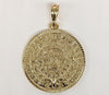 Plated Aztec Calendar Pendant