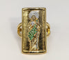 Plated Multicolor Saint Jude Adjustable Ring*