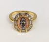 Plated Tri-Gold Virgin Mary Ring*