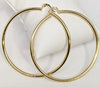 Plated LARGE Tube Hoop Earring