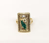 Plated Multicolor Saint Jude Adjustable Ring