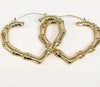 Plated Heart Shape Hoop Earring LARGE