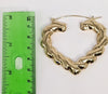 Plated Heart Shape Hoop Earring MEDIUM