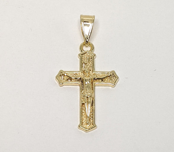 Plated Mini Dainty Cross Pendant