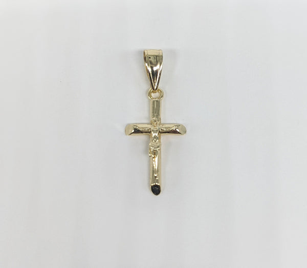 Plated Mini Dainty Cross Pendant