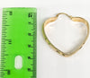 Plated Heart Hoop Earring MEDIUM