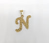 Plated Letter Pendant