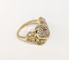 Plated Tri-Gold Virgin Mary Heart Ring