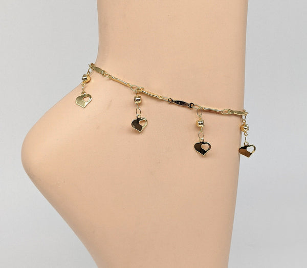 Plated Heart Anklet