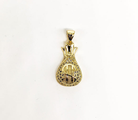 Plated Money Bag Pendant