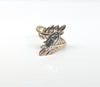 Plated Tri-Color Virgin Mary Ring